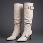 The Sloane Buckle Knee-High Boots