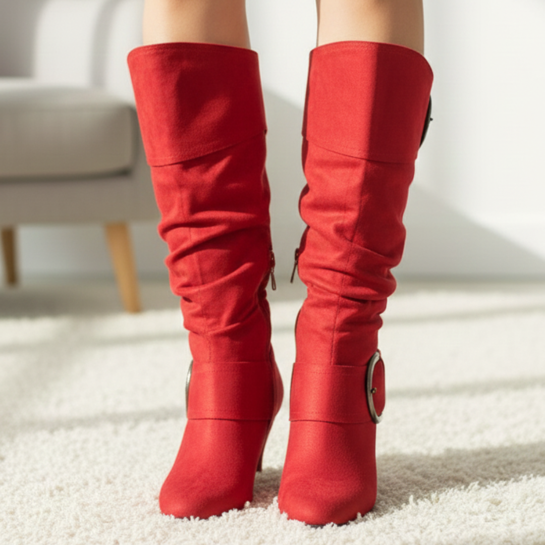 Brielle Double-Buckle Boots