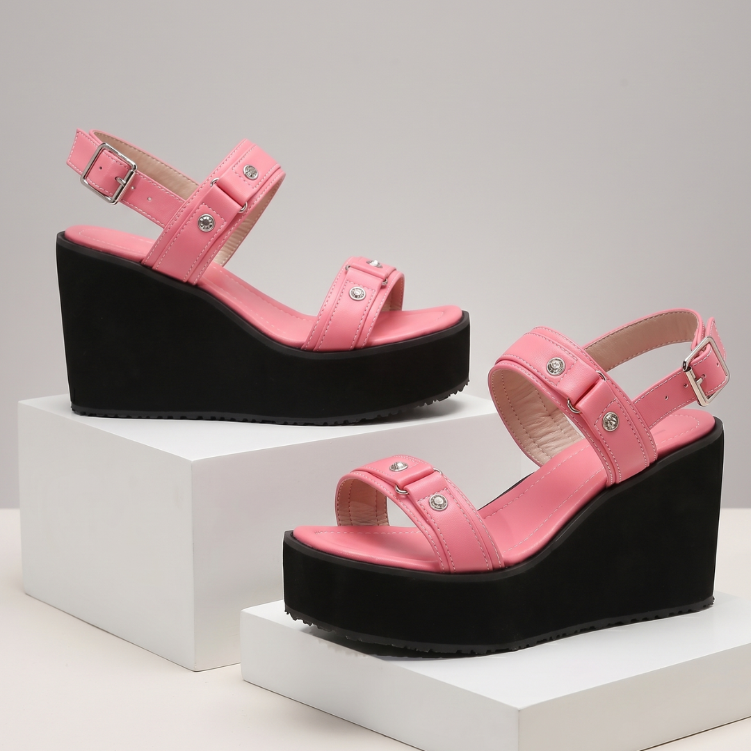 Brooklyn Studded Wedge