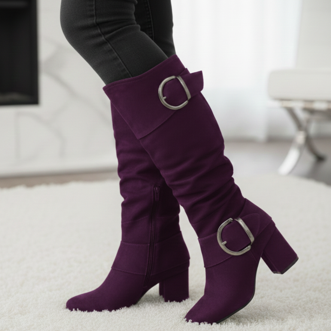 Brielle Double-Buckle Boots