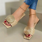 The Soleil Woven Mule