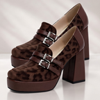 The Victoria Leopard Platform Heels