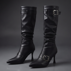The Sloane Buckle Knee-High Boots