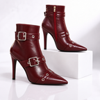 The Alessandra Buckle Stiletto Boots