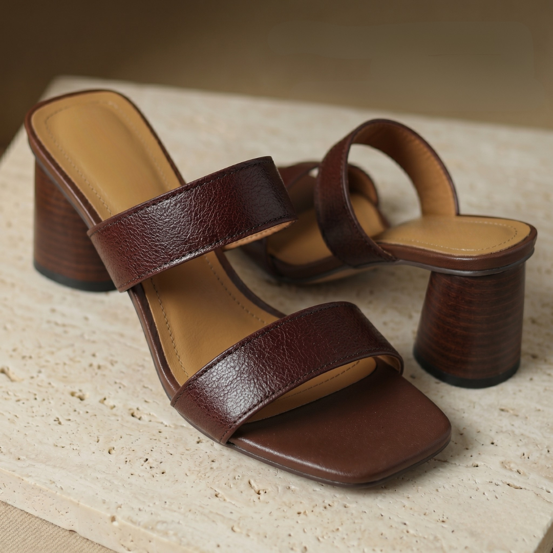 Sophia Genuine Leather Mule