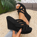 Maya Crisscross Wedge
