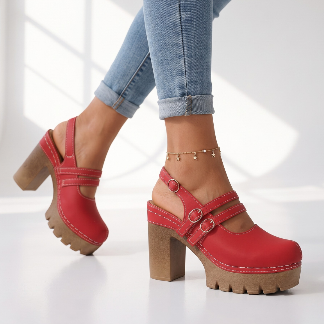 Briar Double-Strap Heel