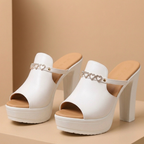 Olivia Heart Accent Heels