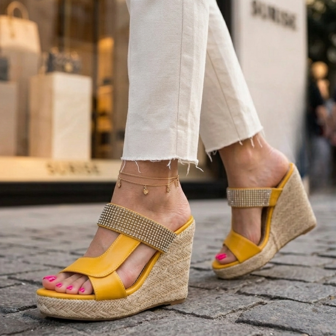 Marbella Rhinestone Wedge