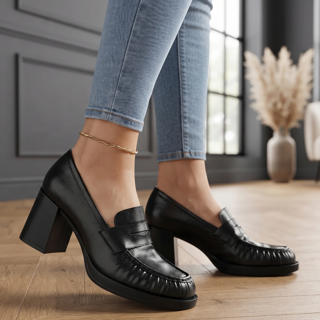 Danica Genuine Leather Heels