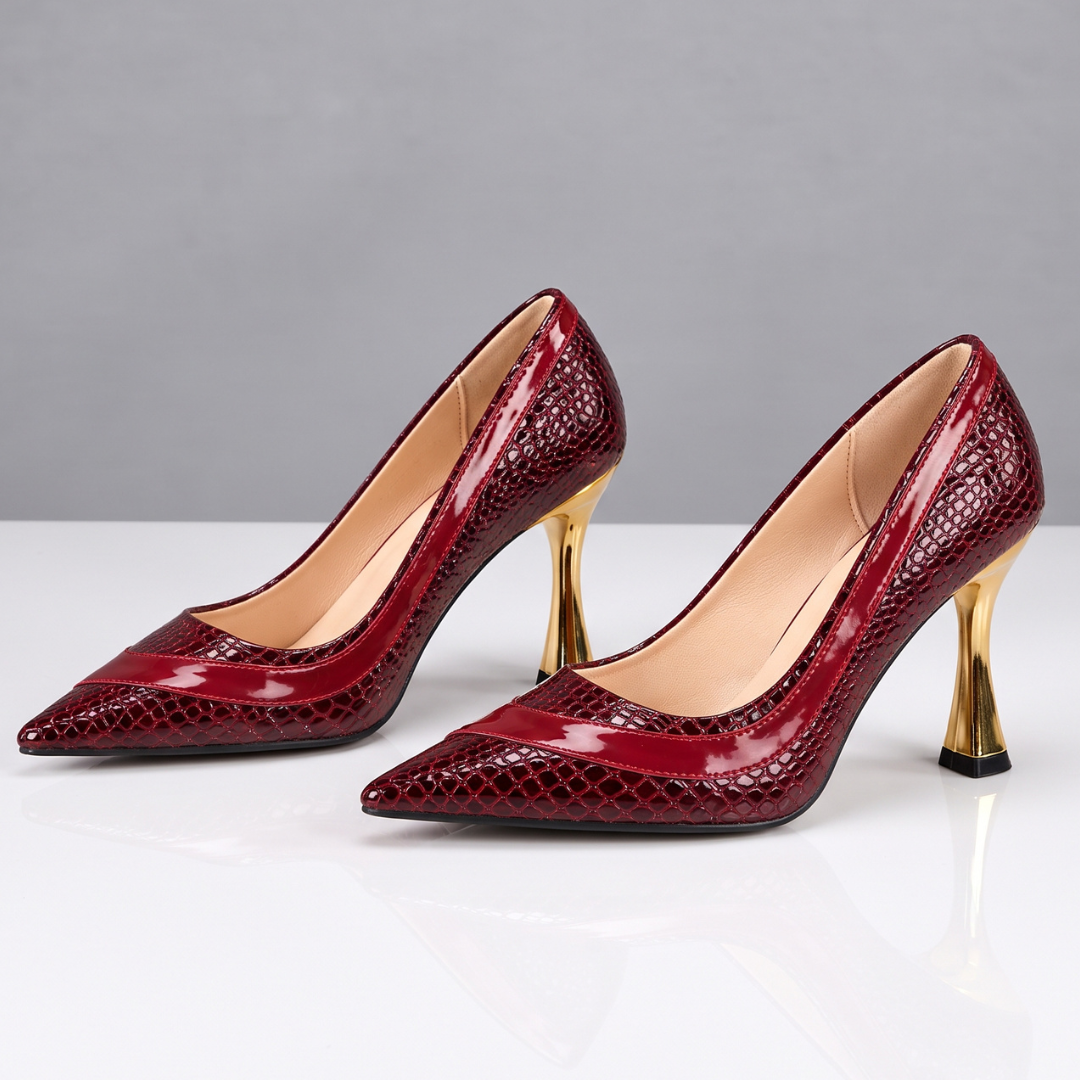 The Livianna Metallic Heels