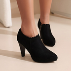 Evelyn Pedal Suede Heel