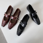 Madison Genuine Leather Mary Jane Heels