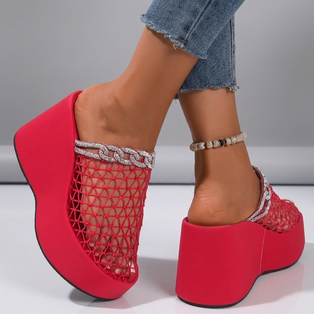Aura Spark Mesh Wedge