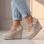 Sadie Double Buckle Wedge