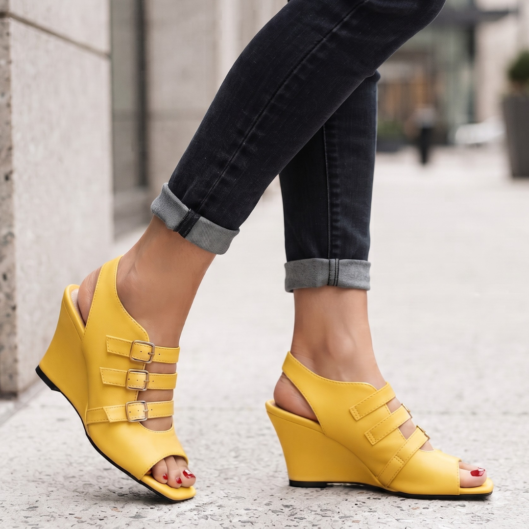 Delaney Triple Buckle Wedge