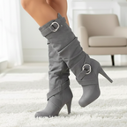 Brielle Buckle Stiletto Boots