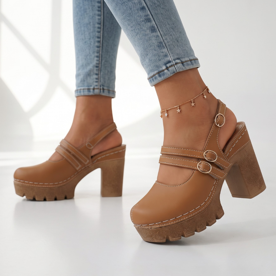 Briar Double-Strap Heel
