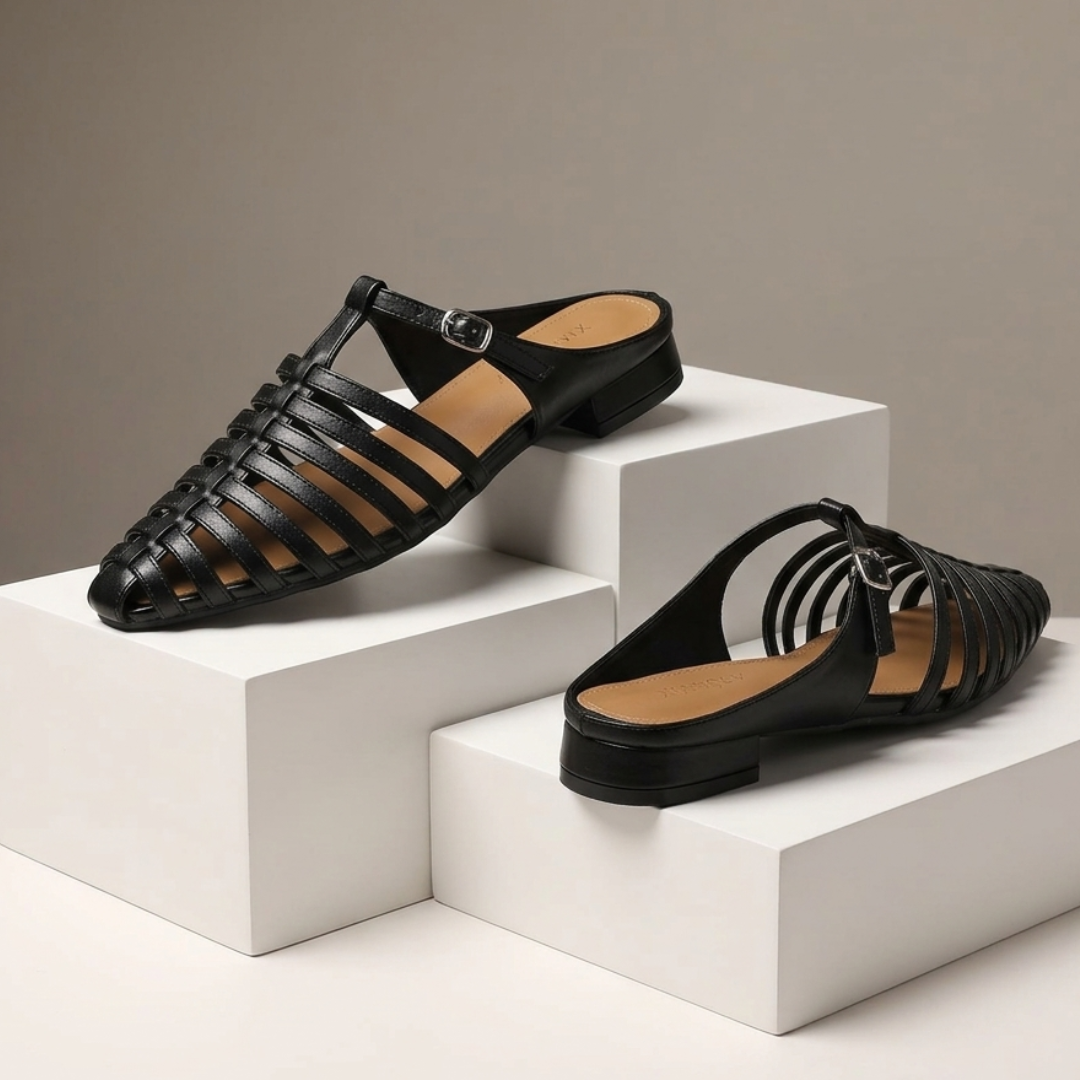 The Elena Woven Mule