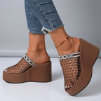 Aura Spark Mesh Wedge