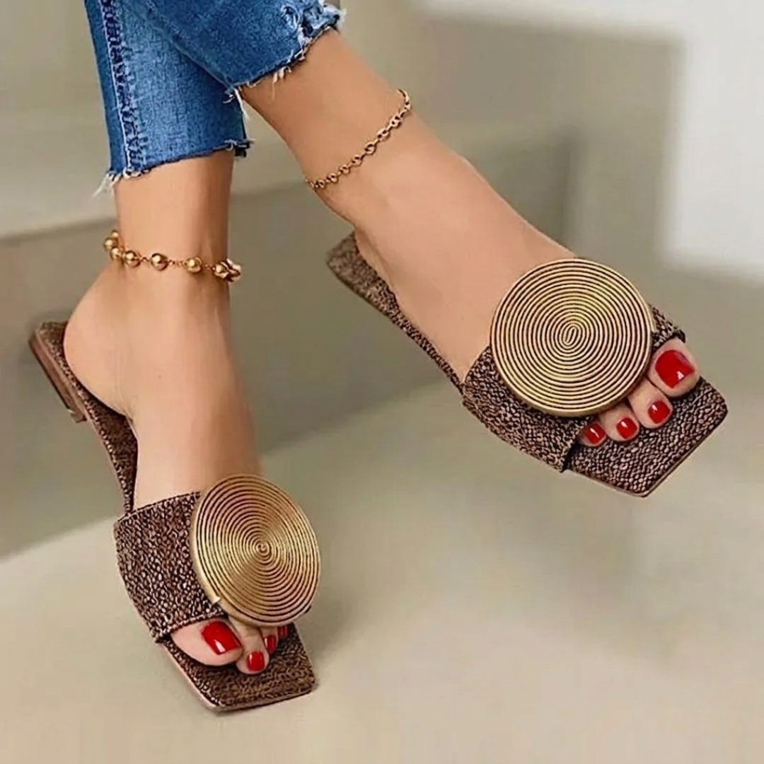The Soleil Woven Mule