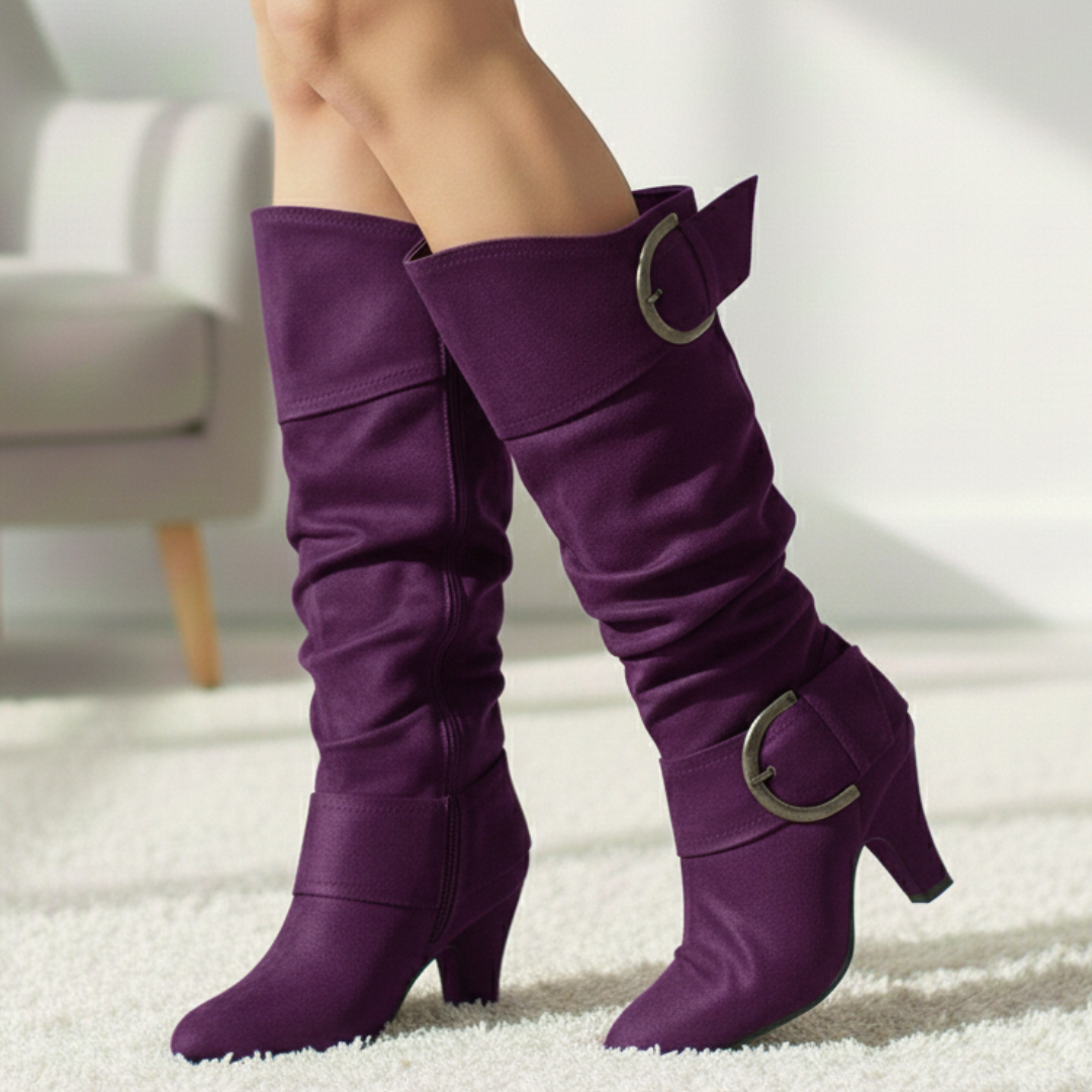 Brielle Double-Buckle Boots