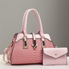 Verona Croc Handbag Set