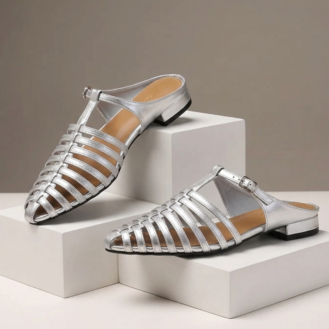 The Elena Woven Mule