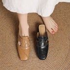 Maribel Genuine Leather Mules