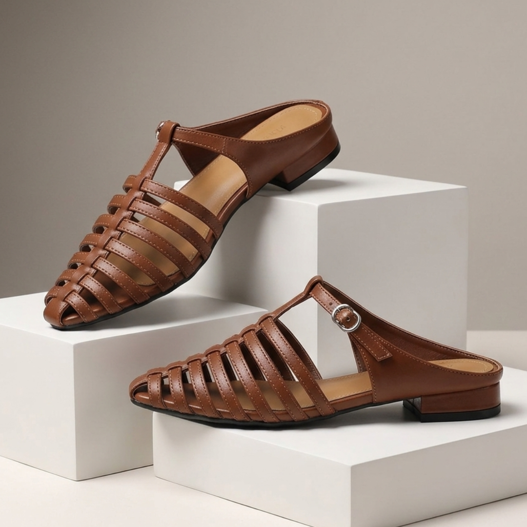 The Elena Woven Mule