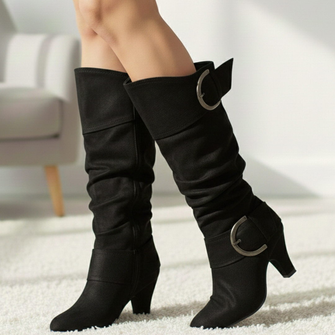 Brielle Double-Buckle Boots