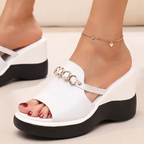 Haven Leather Wedge