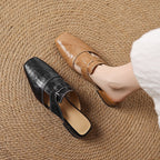 Maribel Genuine Leather Mules