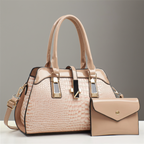 Verona Croc Handbag Set