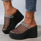 Aura Spark Mesh Wedge