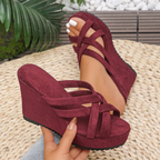 Maya Crisscross Wedge