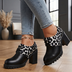 Hadley Leopard Platform Oxford