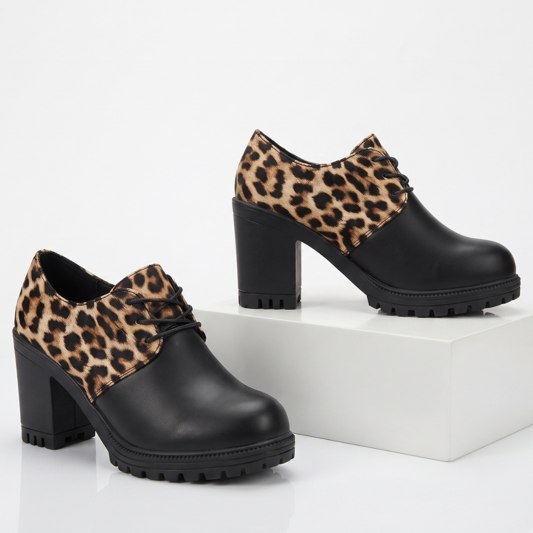Hadley Leopard Platform Oxford