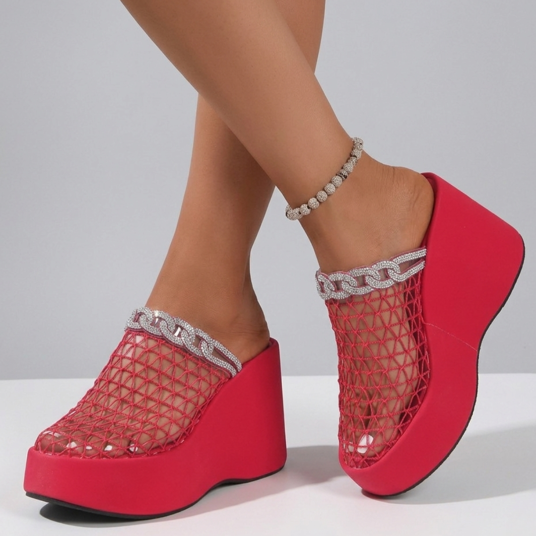 Aura Spark Mesh Wedge