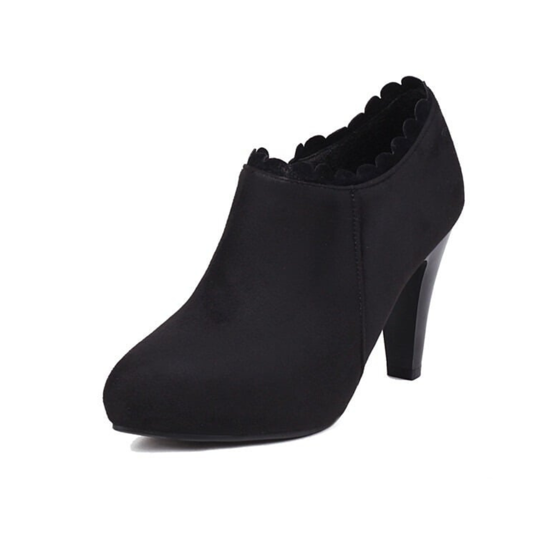 Evelyn Pedal Suede Heel
