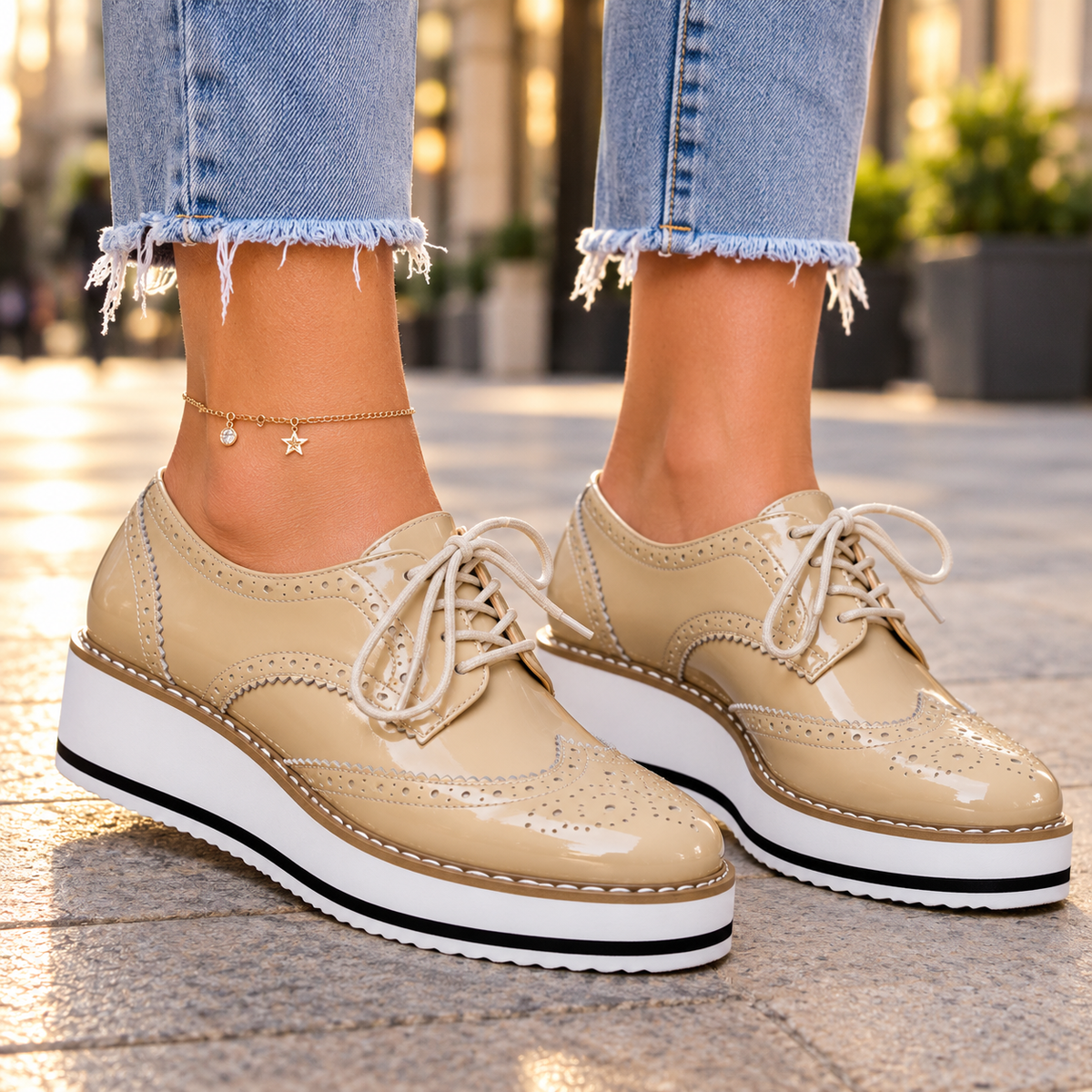 The Harlow Patent Oxfords