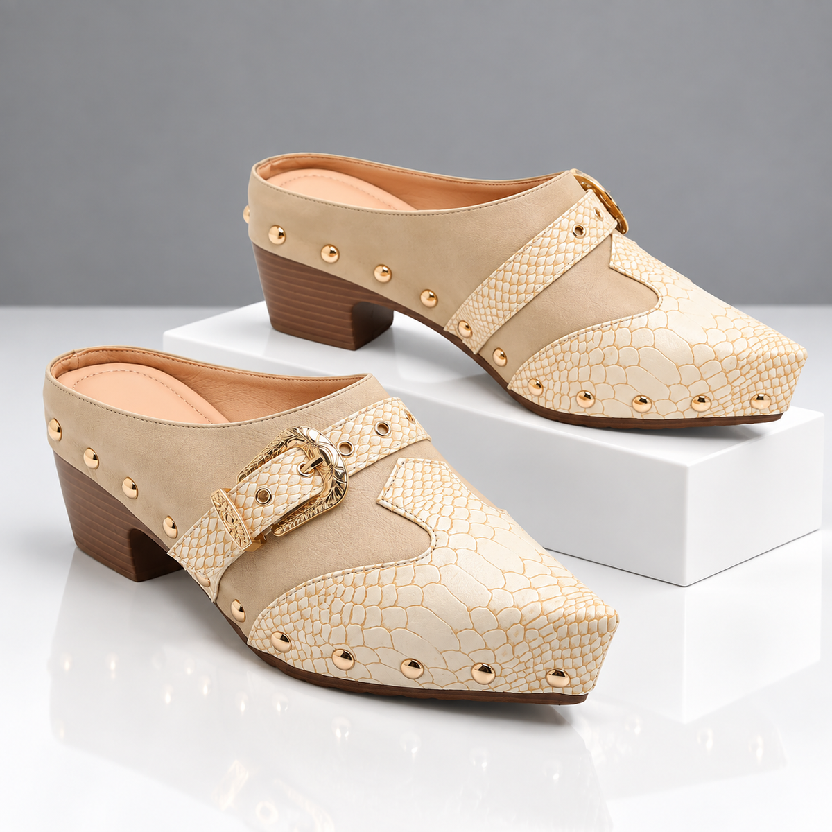 The Amarillo Studded Mules