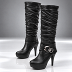The Viviana Jeweled Buckle Boots