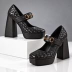 The Presley Woven Mary Janes