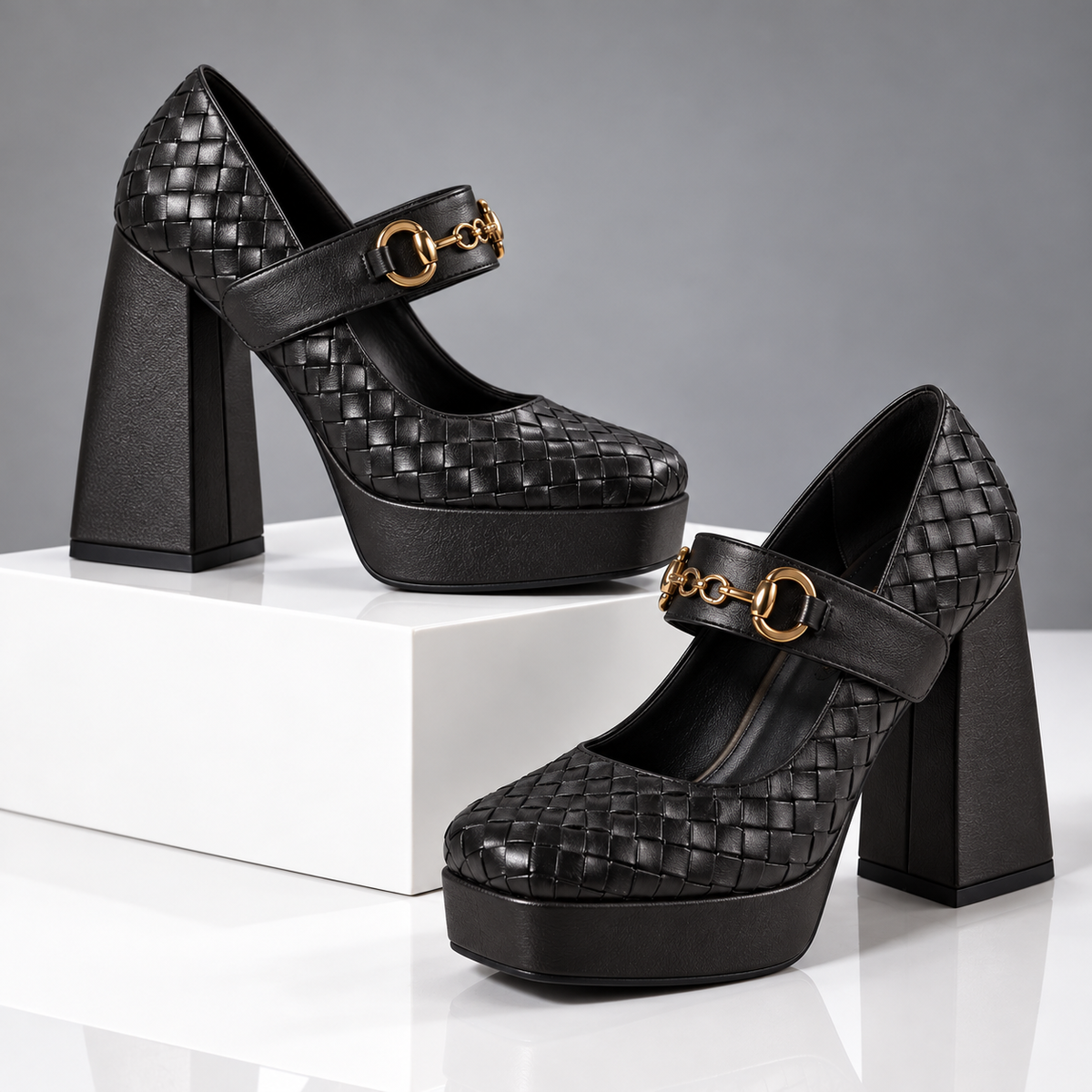 The Presley Woven Mary Janes