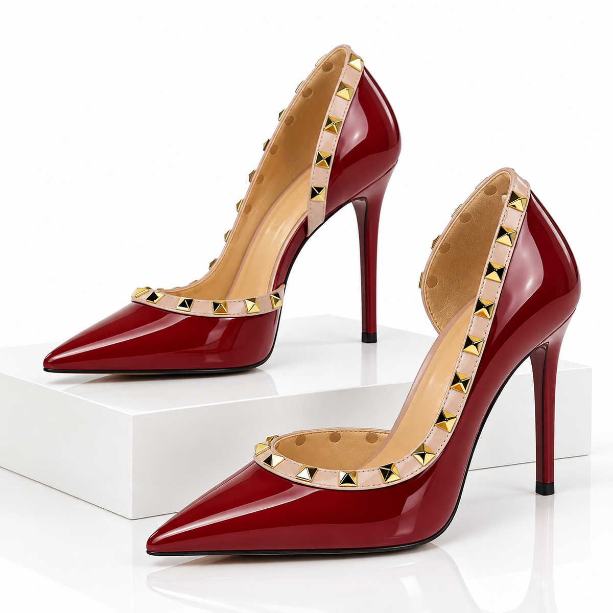 The Viviana Studded Pumps
