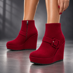 The Delaney Wedge Booties