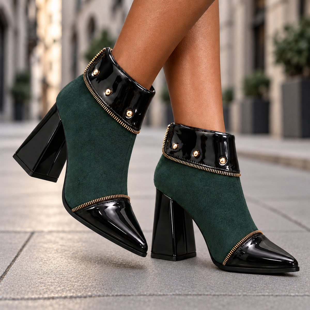 The Liana Studded Ankle Boot