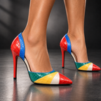 The Presley Patchwork Heels