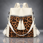 Sahara Leopard Tassel Backpack